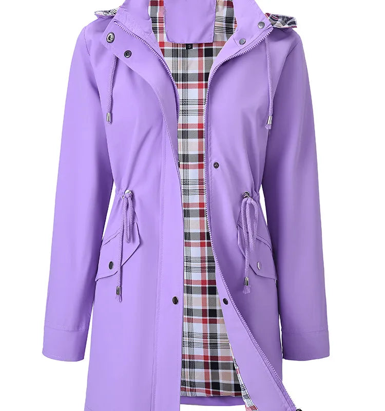 Elegant Plaid Trench Coats (Multiple Colour Options!)