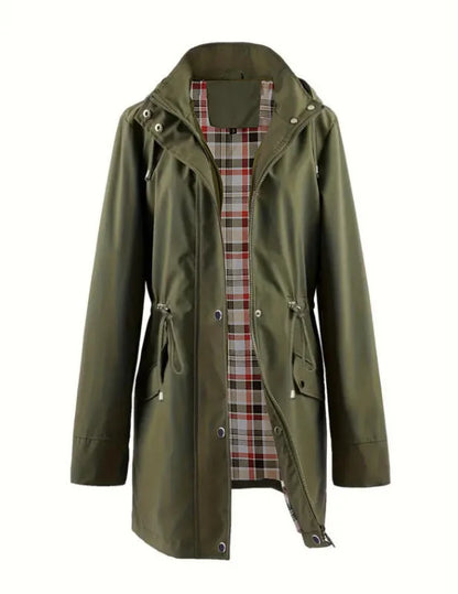 Elegant Plaid Trench Coats (Multiple Colour Options!)