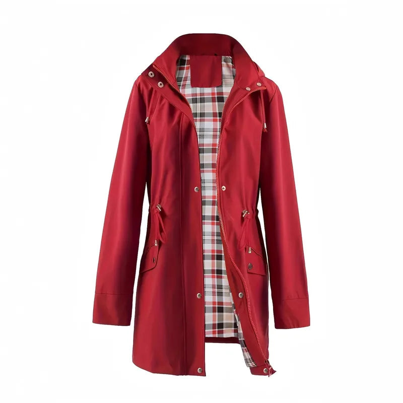 Elegant Plaid Trench Coats (Multiple Colour Options!)