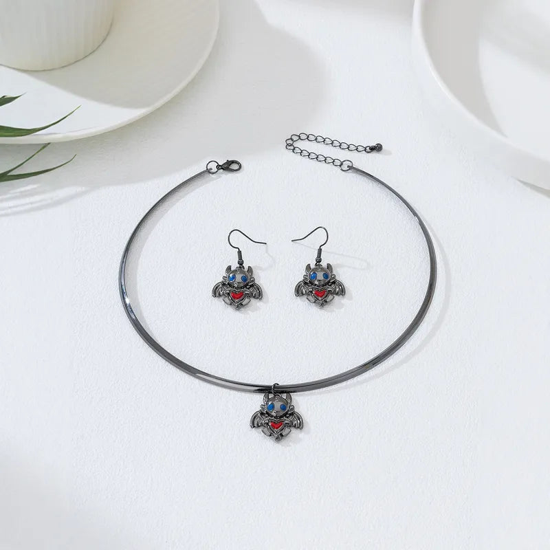 🐉 Dragon Necklace & Earring Set 🐉