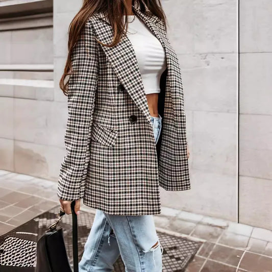 🤎 Long Sleeve Plaid Blazer 🤎
