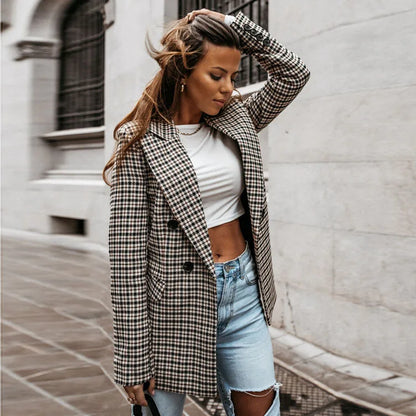 🤎 Long Sleeve Plaid Blazer 🤎