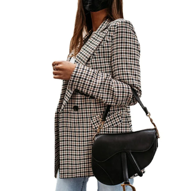 🤎 Long Sleeve Plaid Blazer 🤎