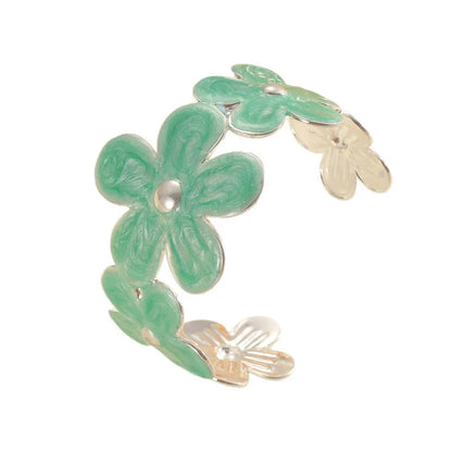 🌸 Enamel Flowers Iron Bangle 🌸