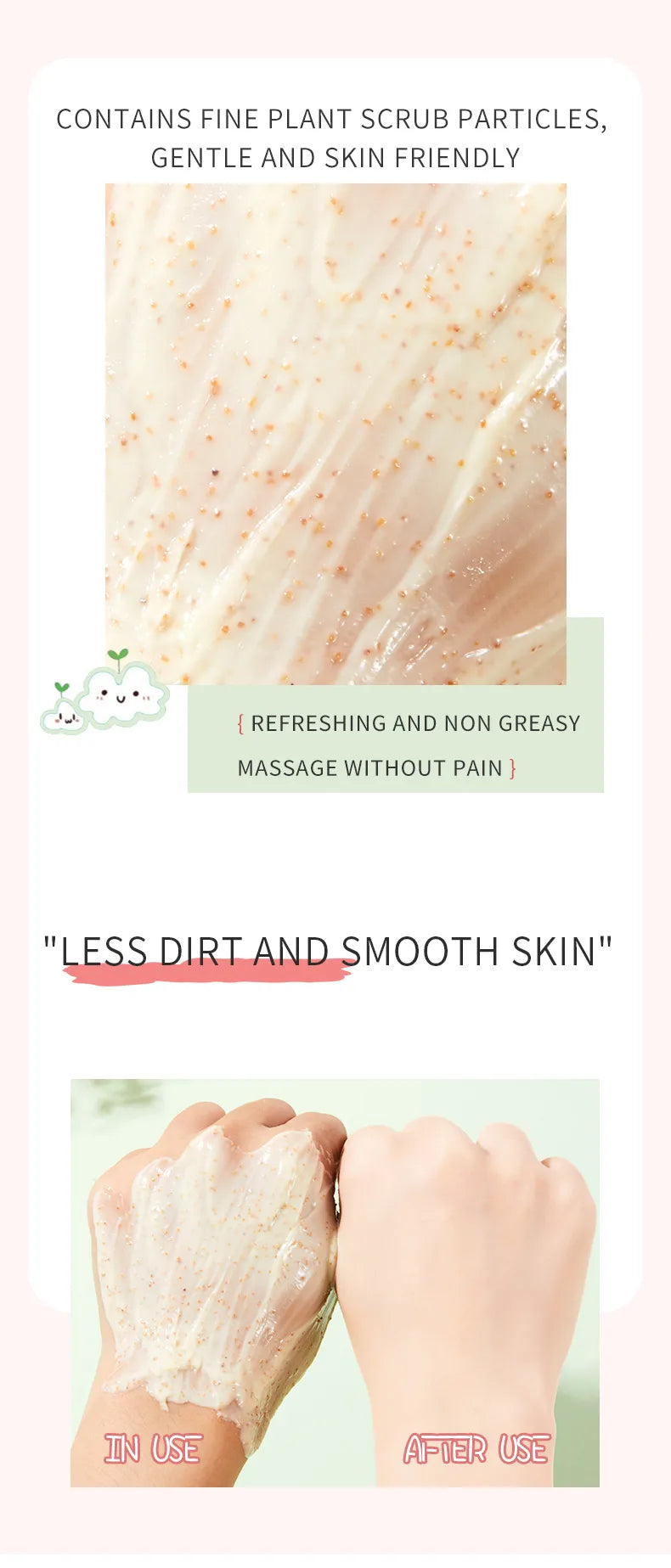 🍑🥑🥭 3pc Fruit Body Scrub Bundle 🥭🥑🍑