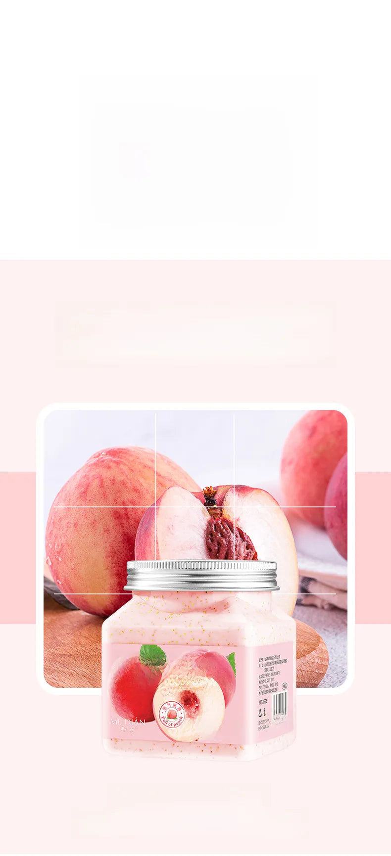 🍑🥑🥭 3pc Fruit Body Scrub Bundle 🥭🥑🍑