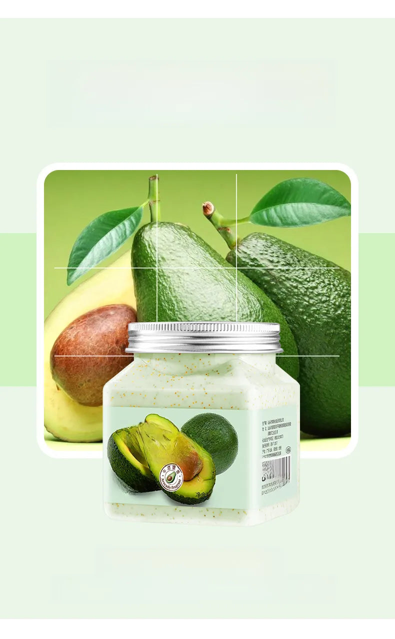 🍑🥑🥭 3pc Fruit Body Scrub Bundle 🥭🥑🍑