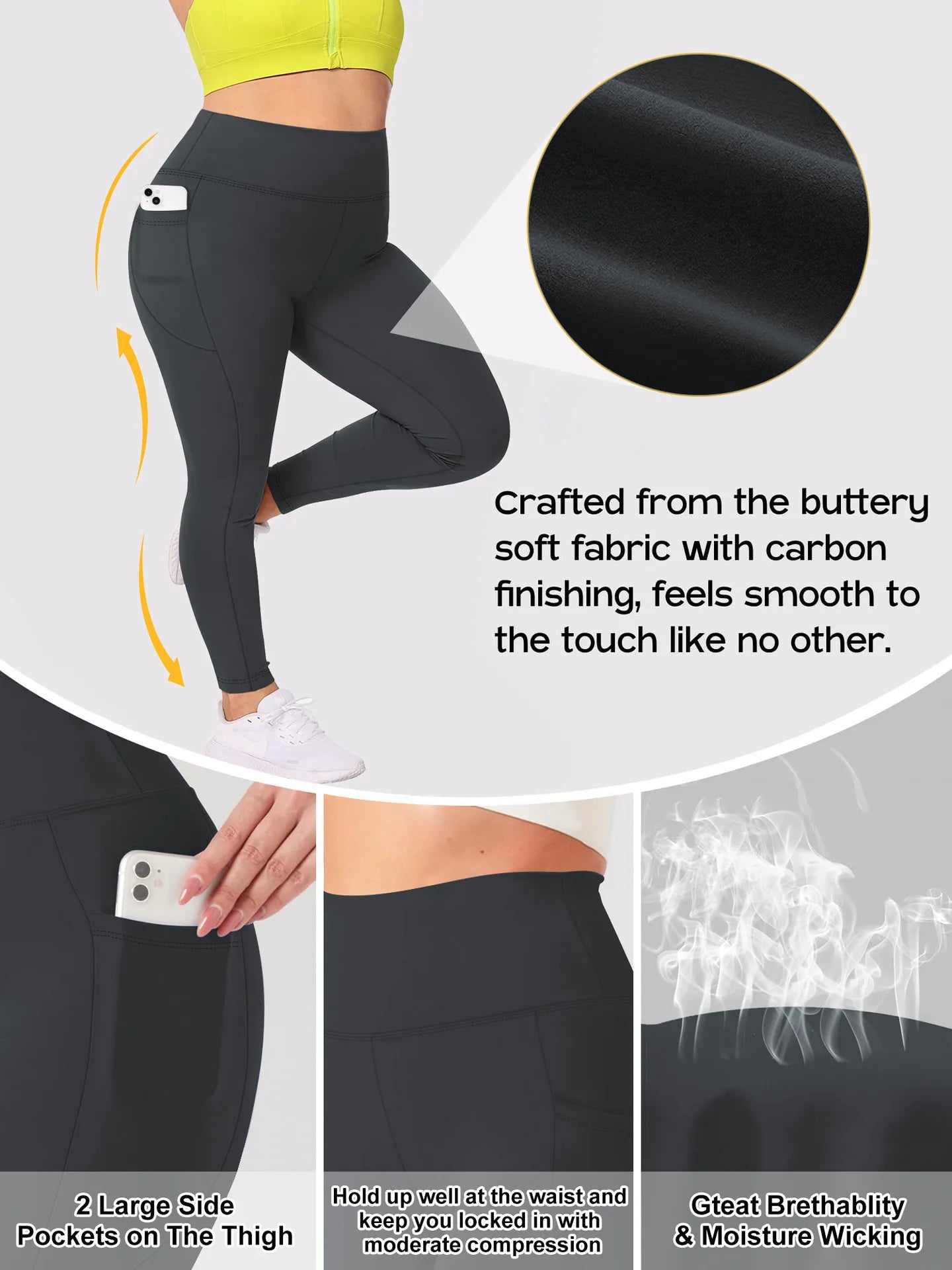 🖤 High Waist Yoga Pants (6 Colour Options!) 🖤