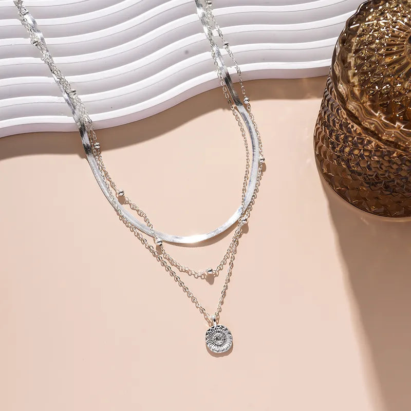 🌻 Multi-Layer Sunflower Necklace Set 🌻
