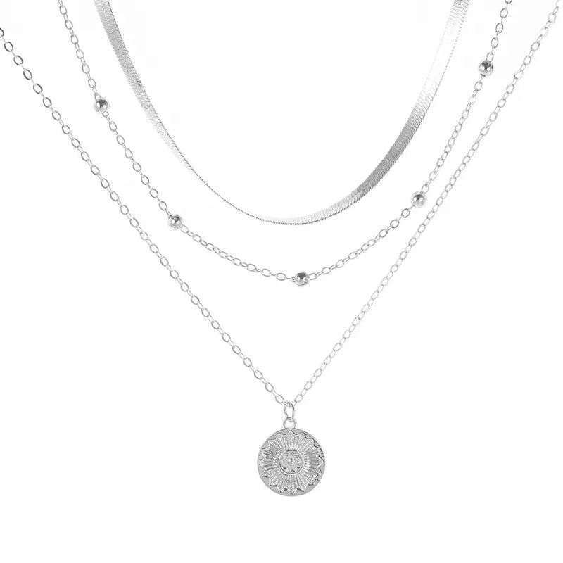 🌻 Multi-Layer Sunflower Necklace Set 🌻
