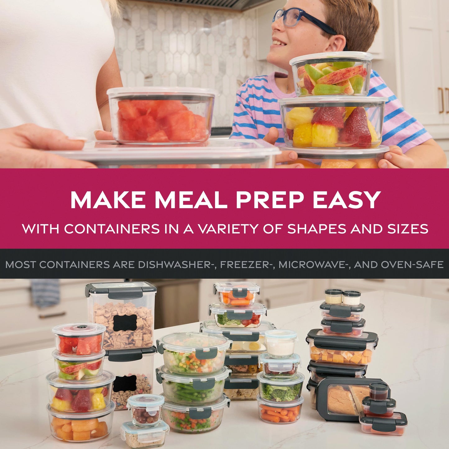 40-Piece Airtight Food Containers with Leakproof Lids