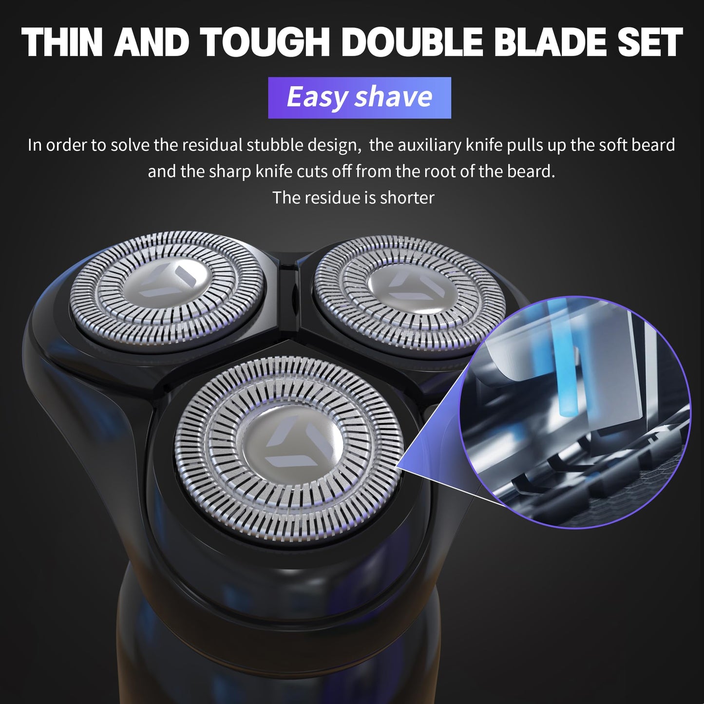 Electric Razor for Men Wet & Dry - Black Mocha