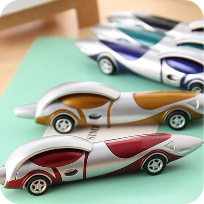 🚗🖊️ 6pc Blue Ink Car Pen Set 🖊️🚗