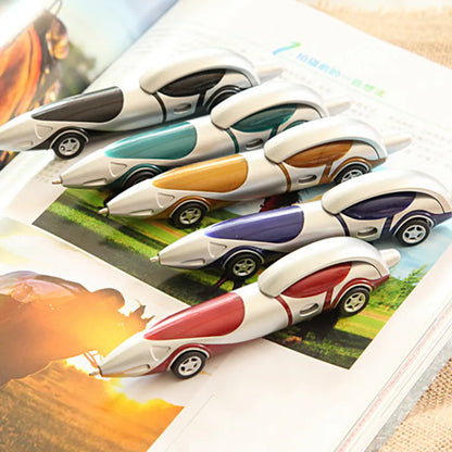 🚗🖊️ 6pc Blue Ink Car Pen Set 🖊️🚗