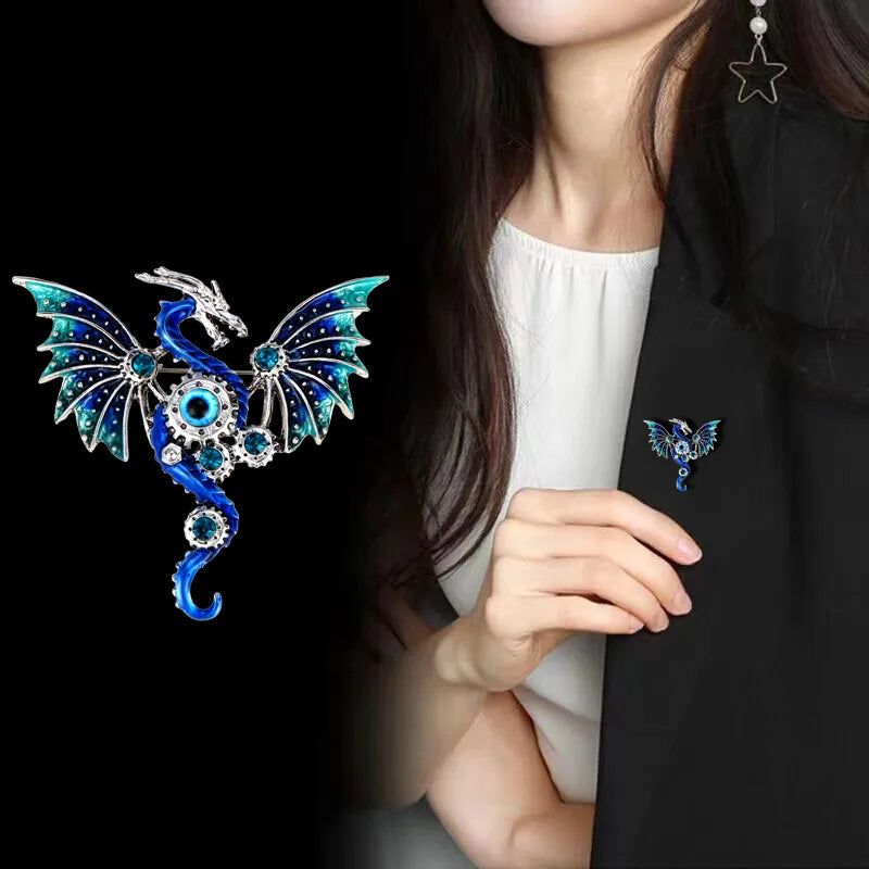 🐉⚙️ Clockwork Dragon Brooches ⚙️🐉