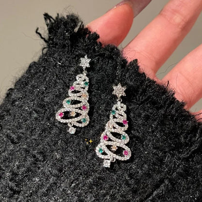 ✨🎄 Diamante Christmas Tree Earrings 🎄✨