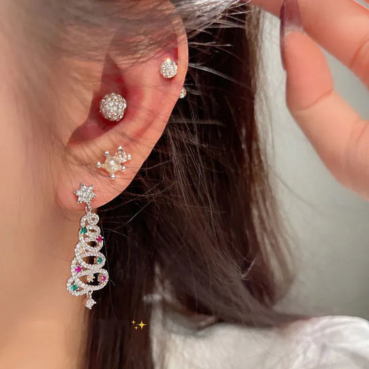 ✨🎄 Diamante Christmas Tree Earrings 🎄✨