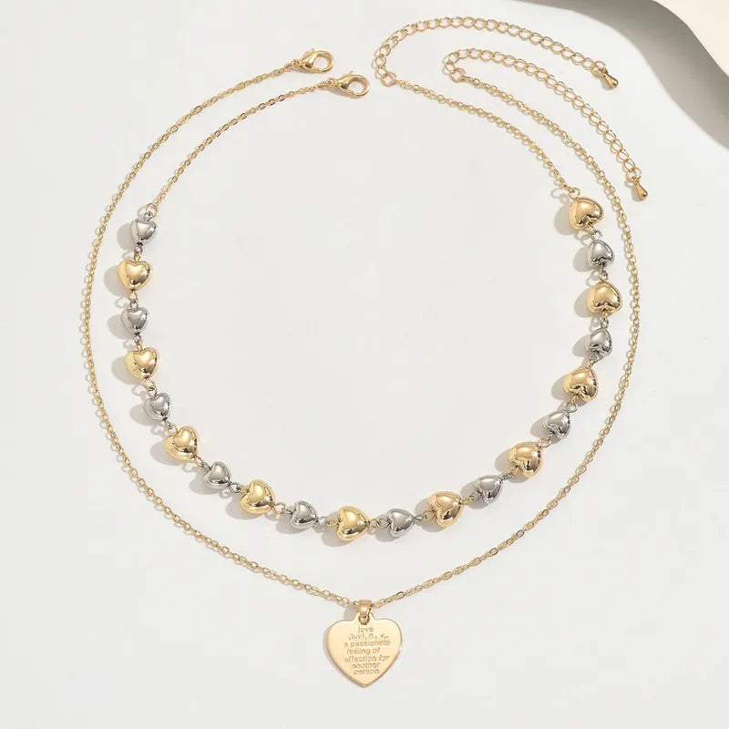 💖 Heart Double Layered Necklace 💖