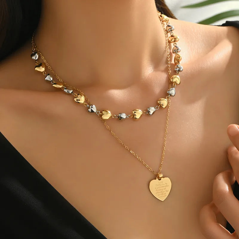 💖 Heart Double Layered Necklace 💖