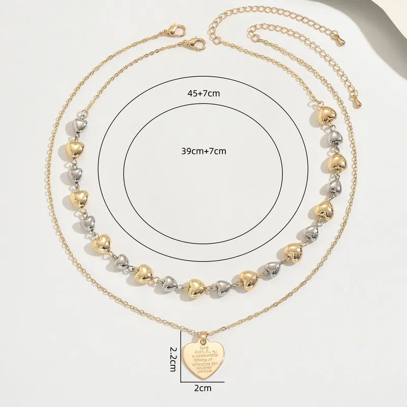 💖 Heart Double Layered Necklace 💖