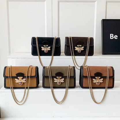 🐝 Retro Bee Lock Chain Shoulder Bag 🐝