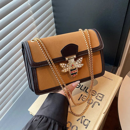 🐝 Retro Bee Lock Chain Shoulder Bag 🐝