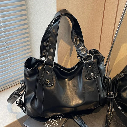 🖤 Faux Leather PU Rivet Soft Leather Women’s Handbag 🖤