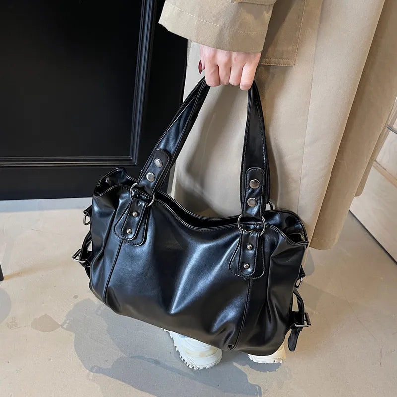 🖤 Faux Leather PU Rivet Soft Leather Women’s Handbag 🖤