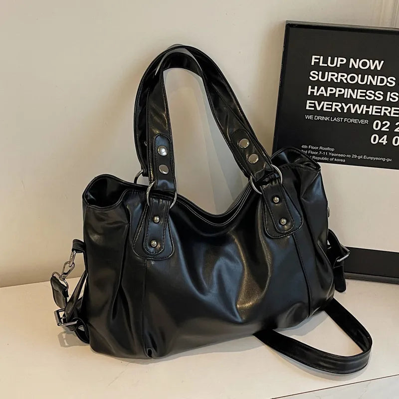 🖤 Faux Leather PU Rivet Soft Leather Women’s Handbag 🖤