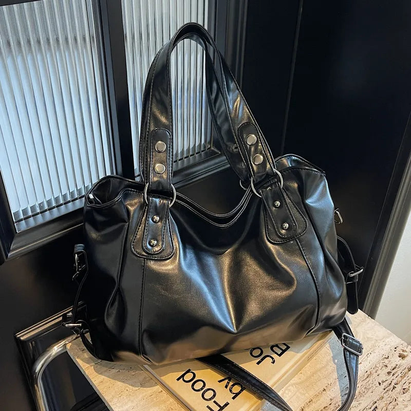 🖤 Faux Leather PU Rivet Soft Leather Women’s Handbag 🖤