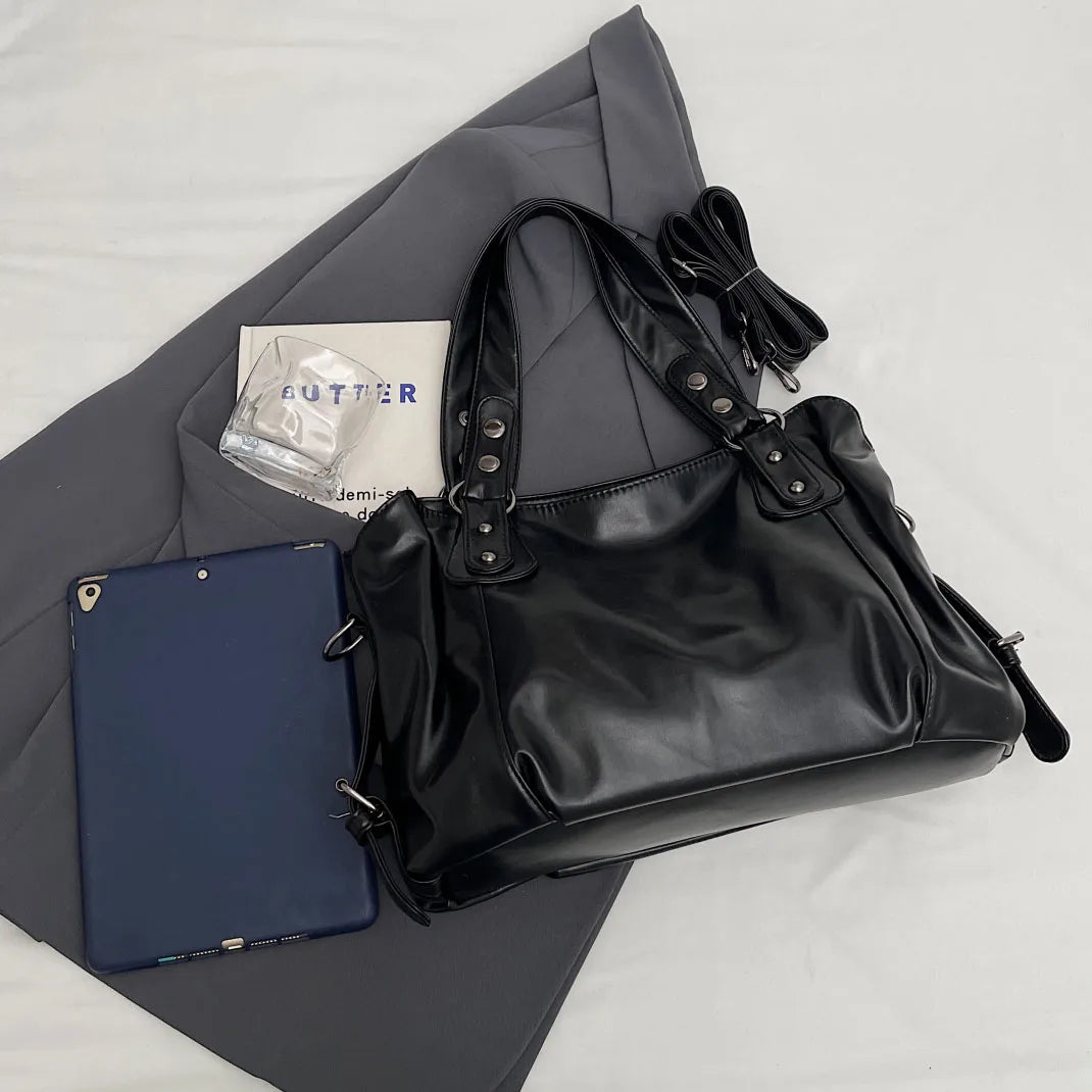 🖤 Faux Leather PU Rivet Soft Leather Women’s Handbag 🖤