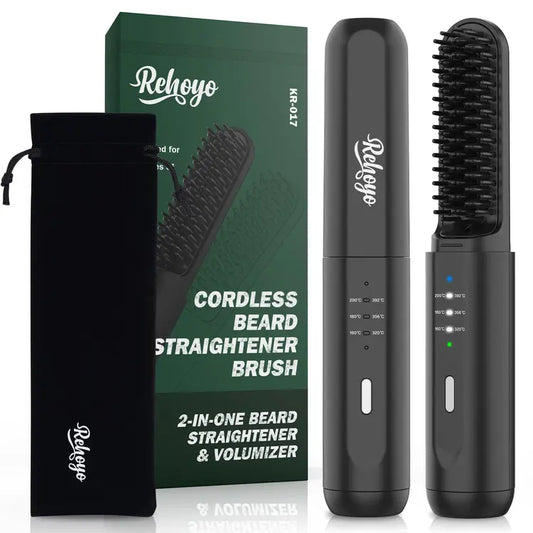 Cordless  Beard Straightener Brush