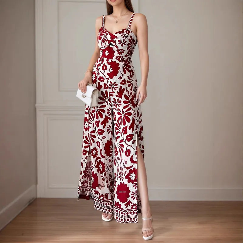 🌺 Flower Pattern Full Length Jumpsuits (4 Colour Choices!) 🌺