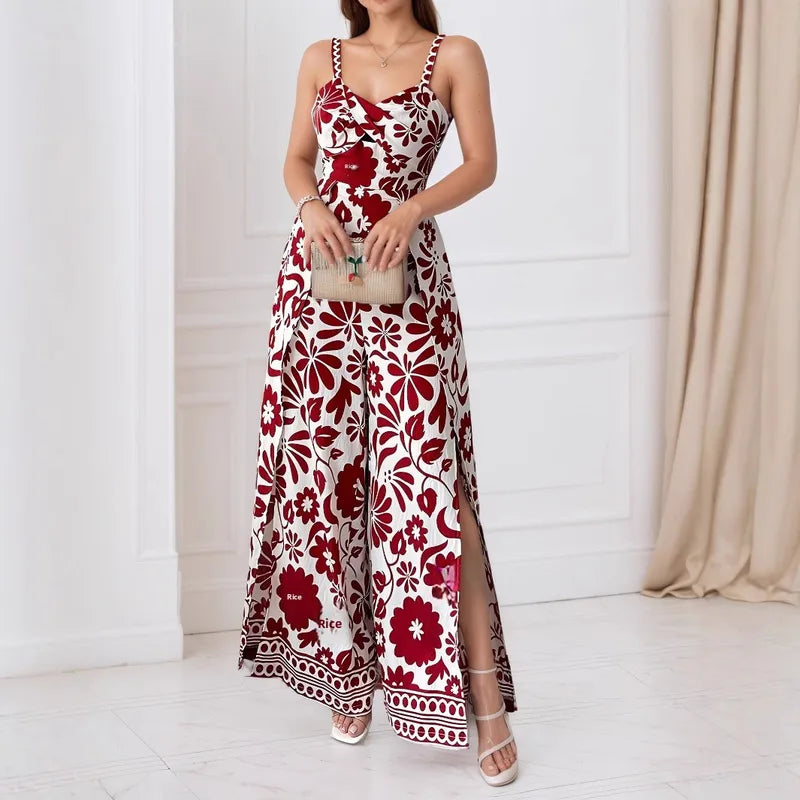 🌺 Flower Pattern Full Length Jumpsuits (4 Colour Choices!) 🌺