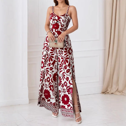 🌺 Flower Pattern Full Length Jumpsuits (4 Colour Choices!) 🌺