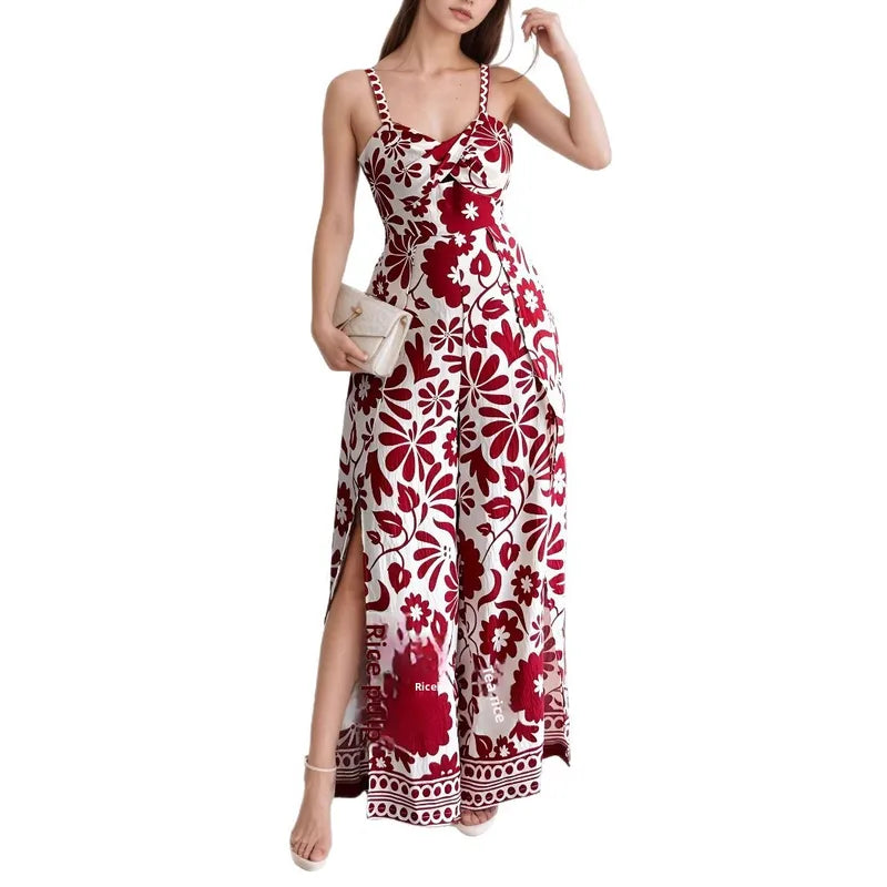 🌺 Flower Pattern Full Length Jumpsuits (4 Colour Choices!) 🌺