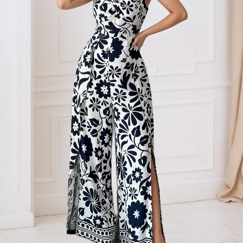 🌺 Flower Pattern Full Length Jumpsuits (4 Colour Choices!) 🌺