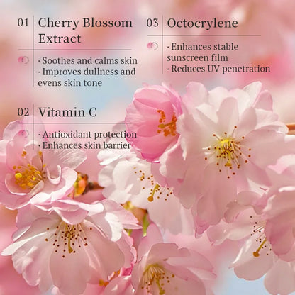 🌸☀️ Sakura Cherry Blossom Body Sunscreen Lotion ☀️🌸