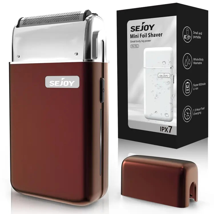 Red Portable Electric Razor for Men