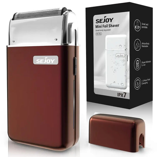 Red Portable Electric Razor for Men