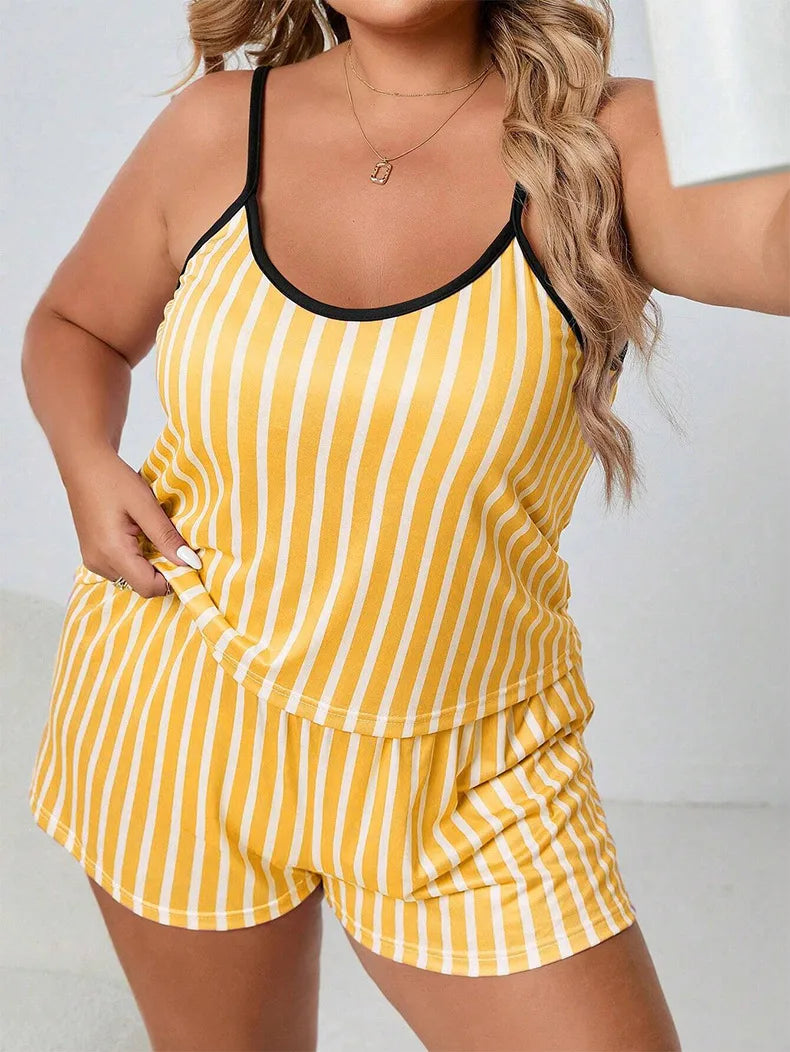 Ladies Striped PJ Sets