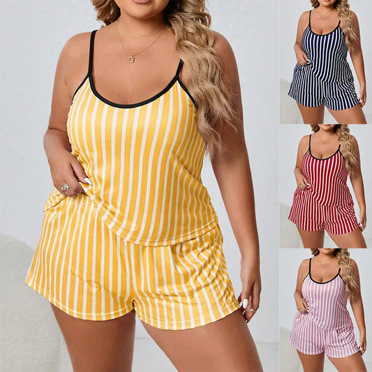 Ladies Striped PJ Sets
