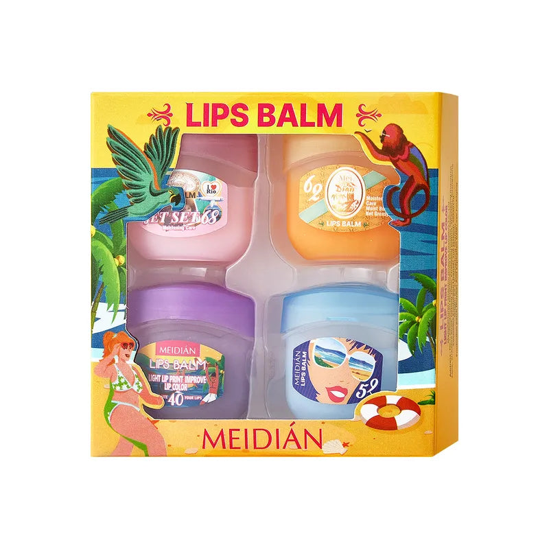 💋 4pc Fruit Lip Balm Set 💋