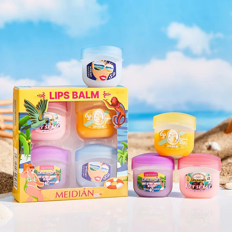 💋 4pc Fruit Lip Balm Set 💋