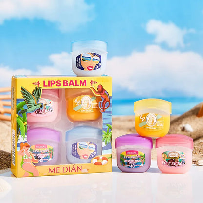 💋 4pc Fruit Lip Balm Set 💋