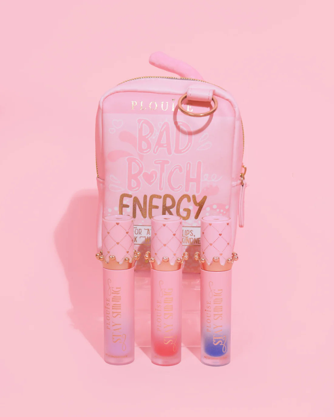 Gloss Boss Stay Shining Lip Oil Trio & Bag - Worth £54 (Multiple Options Available!)
