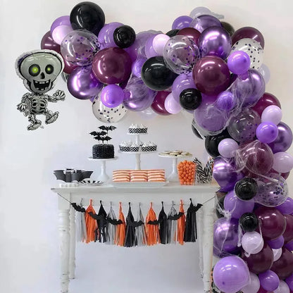 💀 100pc Funny Skull Halloween Balloon Set 💀