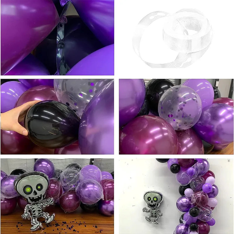 💀 100pc Funny Skull Halloween Balloon Set 💀
