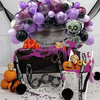 💀 100pc Funny Skull Halloween Balloon Set 💀