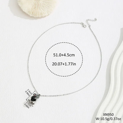 👻 Lil Ghostie Black Witch Hat Necklace 👻
